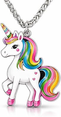Zeraph Animal Pendant Necklace Unicorn Theme