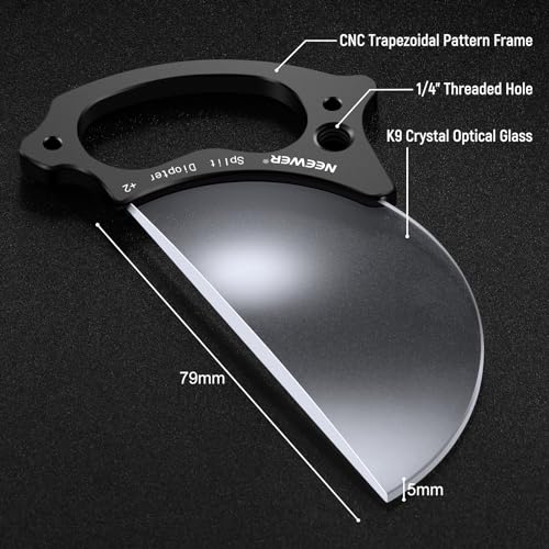 Neewer 79mm Split Diopter Effect Filter Half Domed Photography Prism Filter with Hand Grip - Image 4