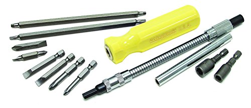 Image of Eazypower 87316 13-piece Yellow Flex It All 4-in-1 and 2-in-1 Screwdriver Kit