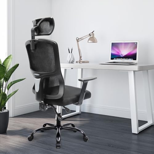Cadeira Ergonômica 3D Reclinável - Apoio de Cabeça e Braços Ajustáveis, Capacidade 150kg (Preto)