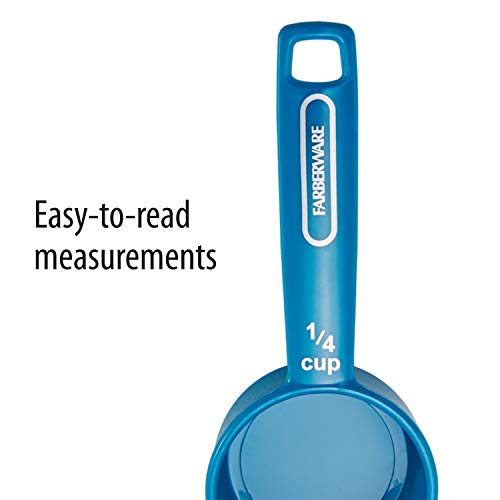 Farberware Professional Plastic Measuring Cups with Coffee Spoon, Set of 5, Colors may vary - Image 4