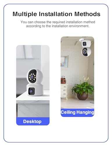 Indoor Security Camera, 2MP, 360° Coverage, Pet and Baby Monitor with App, Night Vision, Motion Detection - Image 6