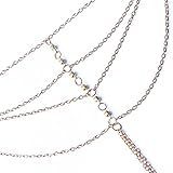 Pulsera multicapa con anillo para dedo pulsera de cadena con arnés de mano adecuada para mujeres y niñas Clever Treatment