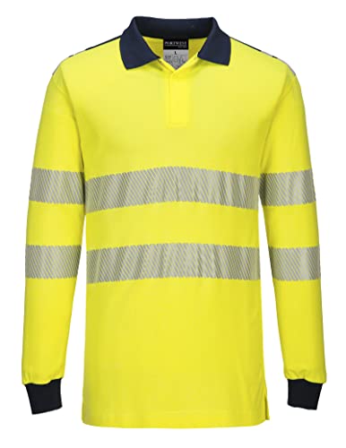 Polo ignifugé haute visibilité protection thermique et bandes réfléchissantes XL