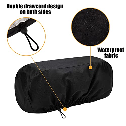 Wall-Mounted Patio Heater Covers,Heavy Duty Patio Heater Cover Outdoor Heater Cover,Waterproof Dustproof Infrared Wall Heater Covers for Indoor Outdoor Garage Backyard Hanging Patio Heaters.Black