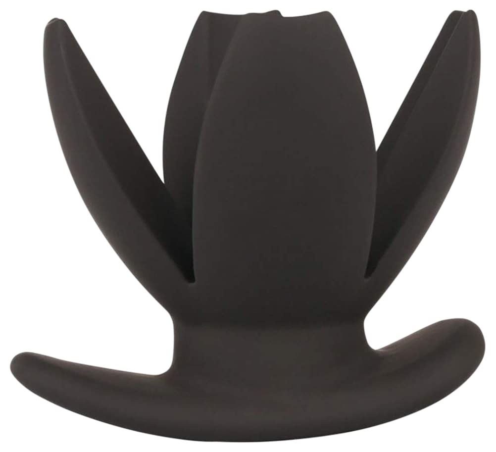 BeHorny Silicone Hollow Anal Plug Butt Plug Anal Expander, Enema, Inspection, Pleasure, Black