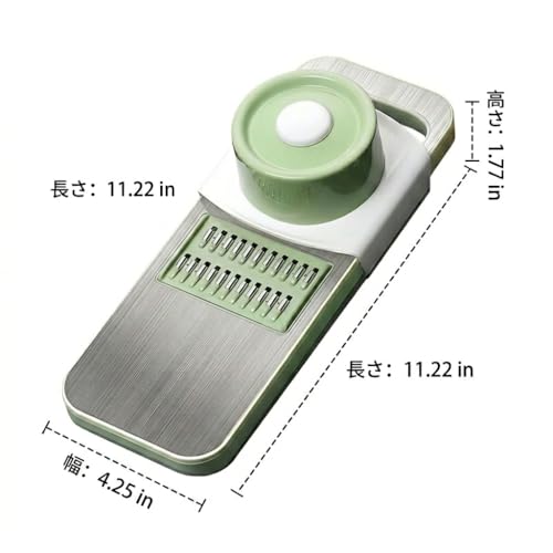 Mandolina y Cortador de Alimentos de Acero Inoxidable miniatura 3