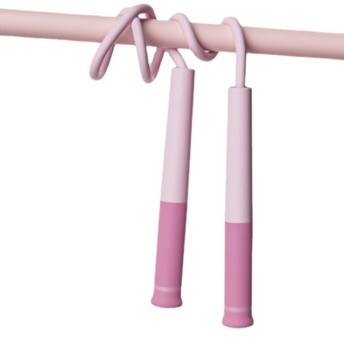 Springseil Heimtraining Verstellbares Sand-Sport-Fitnessgerät, Übungstraining, Springseil Für Fitness Gewichtsverlust(Pink)