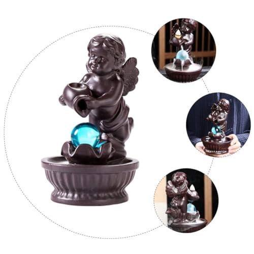 Brûleur de parfum à reflux en céramique café pour salon