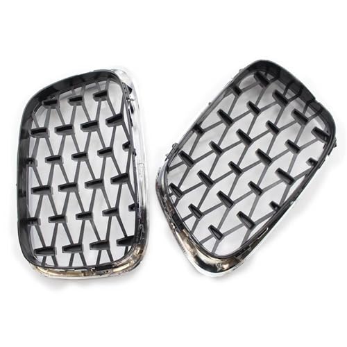Grilles Course Diamant Argent pour Calandre Avant BMW E39 - 3