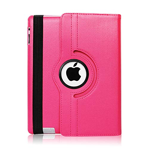 QINYUP Funda con tapa para iPad 2, 3, 4, A1458, A1459, A1460, A1416, A1430, A1403, A1395, A1396,...