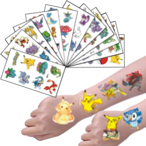 Tattoo 12 Blätter 300+ Tattoos Monster Hautfreundliche Temporäre tattoos für Geburtstags Geschenk Party Dekoration Mitgebsel Kindergeburtstag