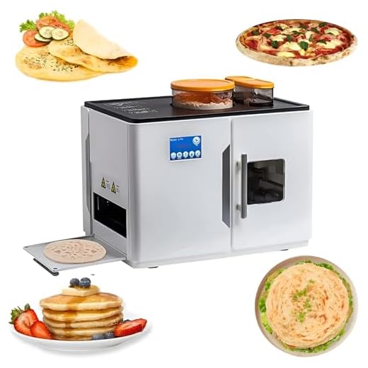 Fully Automatic Roti and Chapati Maker, Make 20 Delicious Flatbreads, Tortillas, and Pitas in One Go with One, Button for Perfect Indian Roti,White