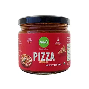 Italian Pizza Sauce Red Sauce | Just like Homemade | No Preservatives | Olive Oil, Basil, Oregano | Natural Pasta Pizza Sauce | Ready to Eat Healthy Food | Gluten Free | 100% Vegan and Natural Ingredients | Made with Fresh Tomatoes | Enjoy with Cheese on Pizza Base | 300 gm |