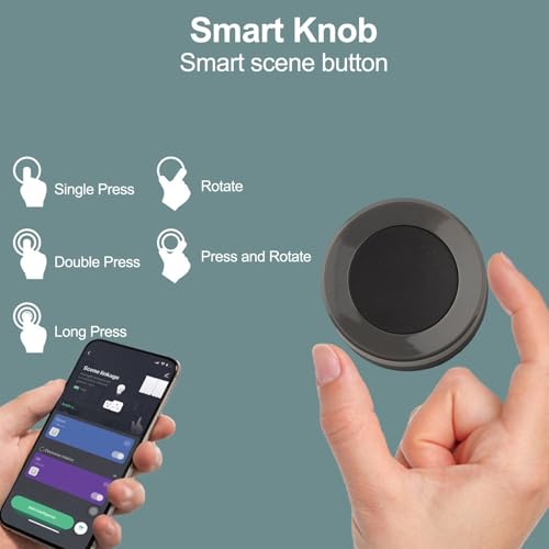 Interrupteur intelligent Zigbee pour centraliser vos éclairages Tuya sans fil noir - 5