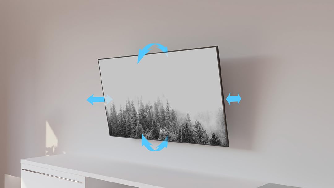 Multibrackets Push-Out600 Soporte de Pared inclinable Universal 43″-86″, VESA hasta 600×400, Sistema Push-out Extensible 15 cm, Ajuste Fino y Lateral, hasta 60 kg.
