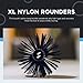 Spornette Double Stranded XL Round Brush, Nylon Bristles - Round Brush for Straightening, Anti-Frizz, Detangling, Volumizing - Styling for Wavy & Curly, Medium & Long Hair Lengths (2.75 Inches)
