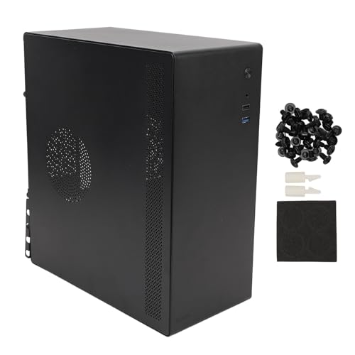 Boîtier D'ordinateur de Jeu pour Cartes Mères ATX et Micro ATX, Boîtier PC Micro ATX avec Disque Dur X 2, SSD X 2, 4 Emplacements D'extension PCI E, Alimentation Micro USB3.0