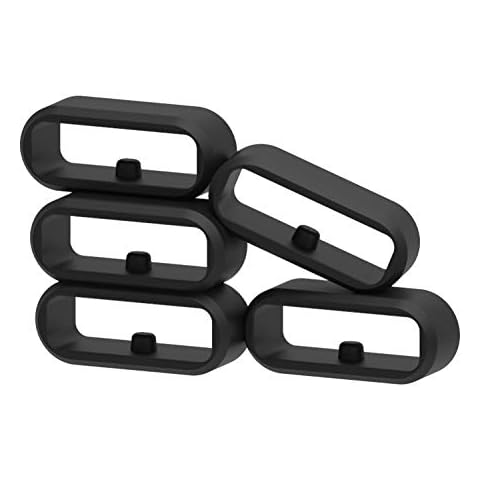 Chofit Fastener Ring for Forerunner 645 Music Watch Strap, Replacement Security Loop Silicon Connector Band Keepers Holders Compatible with Garmin Fenix 7S/Venu 2 plus/Forerunner 645/645M/245 (5) Cover