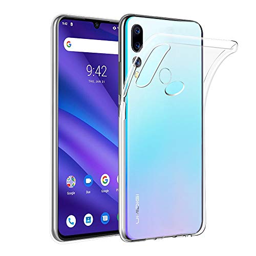 Qoosea Compatible with UMIDIGI A5 Pro TPU Case Ultra-Thin Crystal Clear Scratch Proof Transparent TPU Protective Cover Ultra Slim Lightweight Shock-Absorption Soft Gel Silicone Case
