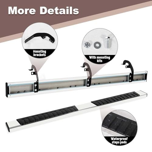 Estribos laterales para Chevy Silverado Sierra Double Cab miniatura 5