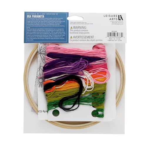 Image of LEISURE ARTS Emb Kit 6 inch Butterfly Scatter