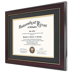 Graduationmall85x11diplomaframewithblackovergoldmatordisplay11x14documentwithoutmatuvprotectionacrylicmahoganywithgoldbeads Urban Country Home Decor Graduationmall 85×11 diploma frame with black over gold mat or display 11×14 document without mat uv protection acrylic mahogany with gold beads urban country home decor