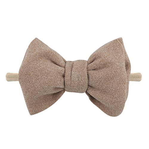 Baby-Girls-Bow-Headband Nylon-Soft-Elastic-Hairbands-for-Newborn Infant Toddler girl Stretchy Hair-Accessories 3PCS3