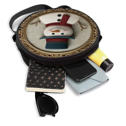 Image of Women Novelty Round Clock Shape Zippered Clock Purses for Women Tote Handbag Shoulder Bag, Gift for Mom Girlfriend