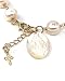 SIFRIMANIA Virgin Mary Medal Adjustable Cultured Pearl Handmade Bracelet (Miraculous Image)