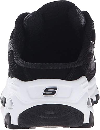 Skechers Sport Women's D'lites Resilient Slip-On Mule Sneaker, Black/White, 9.5 M US | Image 2