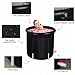 Blendra Ice Bath Tub,350L Recovery Ice Bath,Inflatable Cold Water Therapy Tub,Cold Plunge Tub Outdoor,Compact Plunge Pod for Home & Athletes (Black)