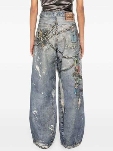 Angsuttc Women’s High Waisted Wide Leg Pants 3D Digital Print Baggy Fit Elastic Waist Y2K Street Style Lounge Pants4