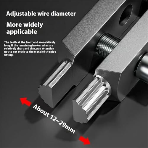 Image of Faucet Broken Head Extractor Tool - Remove Jammed, Rusted or Slipped Tap Heads Easily | Broken Wire Extractor | Plumbing Repair Tool