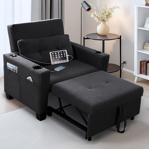 FLEXISPOT XCT3 Futon Sofa Bed with USB & Type-C...