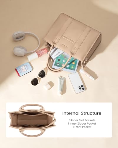 Image of LOVEVOOK Purse for Women Leather Tote Bag Purse and Handbags, Satchel Shoulder Crossbody Top Handle Bags with Zipper