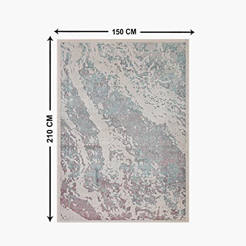 Image of Home Centre Paradise Berlino Marble Grey Textured Carpet - 150x210cm