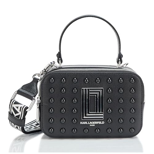 Image of KARL LAGERFELD Women's Simone Studded Camera Crossbody