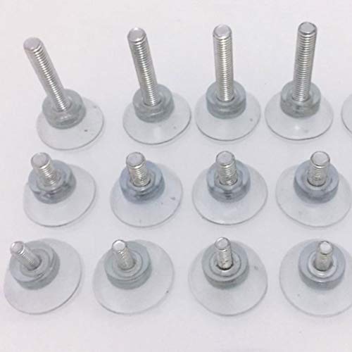 NICEXMAS 6Pcs Ventosa Pvc Ventosa Ventosa MÃ³veis Ventosa Com Parafusos para Mesa DomÃ©stica (6X13)