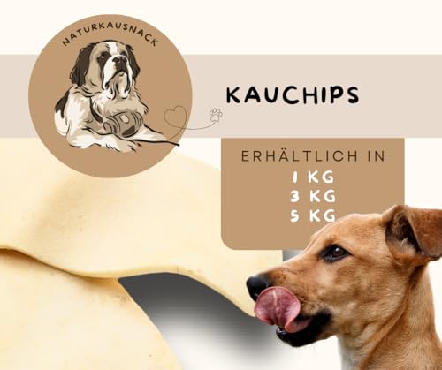 Kauchips aus Büffelhaut ca. 12-15 cm Stücke (1KG)