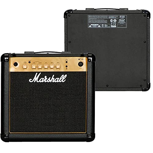 Qual o Melhor Amplificador de Guitarra de 2025? Melhores Ranking 9 Marshall MG15 GOLD Amplificador Combo para Guitarra de 15W e 8'