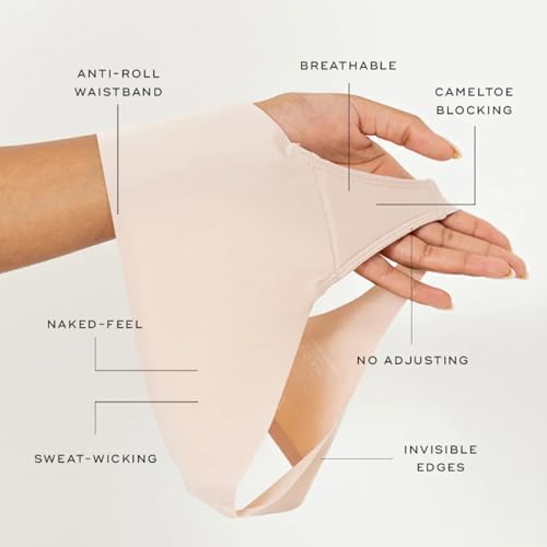 Invisible Camel Toe Thong, Comfort & Breathable Seamless High Waisted Thongs for Women2