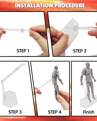 Image of Body Kun, Gray Male Desktop Figure Model, 14 cm Height, Includes Accessories, Ideal for Drawing, Painting, Photography, and Home Decoration, Figure Model for Sketching, Painting, Drawing