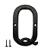 5.1 Inch House Number, Metal Address Number, Decoration Door, Street, Mailbox, Home, Easy to Install, Black Brown (Letter Q)