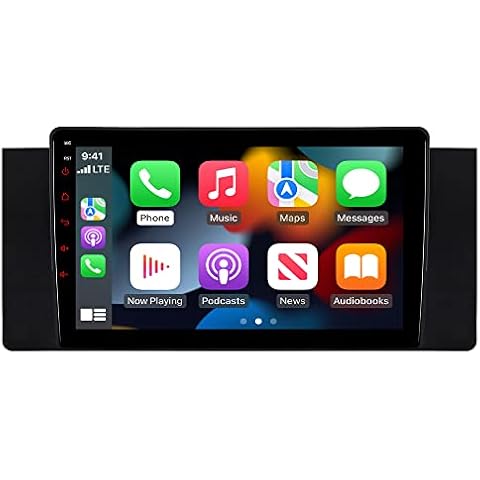 ACAVICA 9 Inch Car Stereo for BMW 5 Series E39 1995-2004 BMW X5 E53 2000-2006 Radio with Sat Nav Touch Screen Bluetooth Head Unit GPS Navigation 2+32GB Wireless Carplay WiFi DSP USB Cover