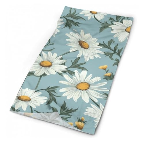 Neck Gaiter Wind-Proof Breathable Face Mask Daisy Face Cover Sun Cooling Dustproof Mask Balaclava Bandana Headwear for Women Men Hiking Fishing miniatura 1