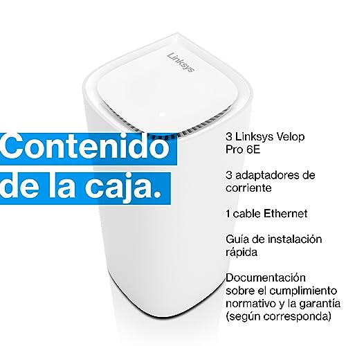 WiFi 6E Mesh Linksys Velop Pro elimina zonas sin señal en áreas de 825 m2 6