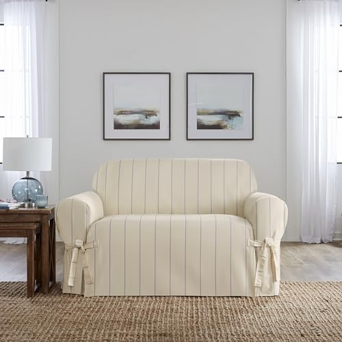 SureFit Heavyweight Cotton Duck Loveseat...