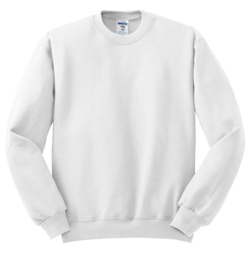 Jerzees 8 oz. 50/50 Fleece Crew (562) White, XL