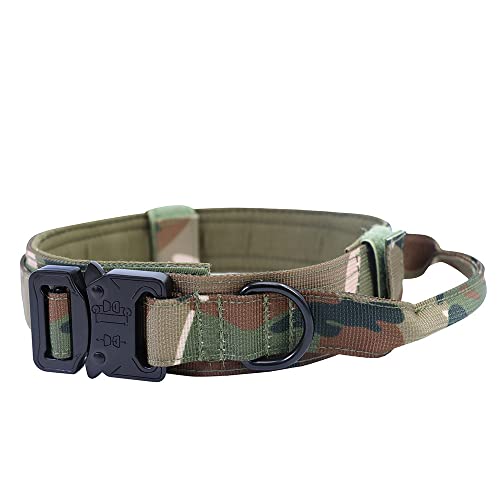 BUYTER Reflective Nylon Tactical Dog Collar Military Adjustable Durable For Large German Shepherd Outdoor Working Training Walking with Leash - Image 2